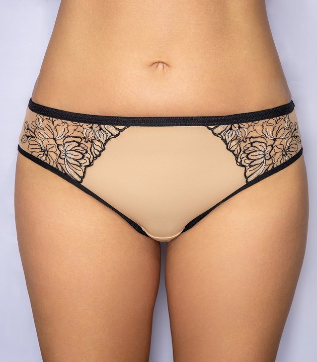 Трусы/Briefs, 353-0479, миндаль-черный/toasted almond-black