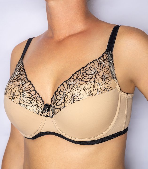 Бюстгальтер/Bra, 8084-0479, миндаль-черный/toasted almond-black