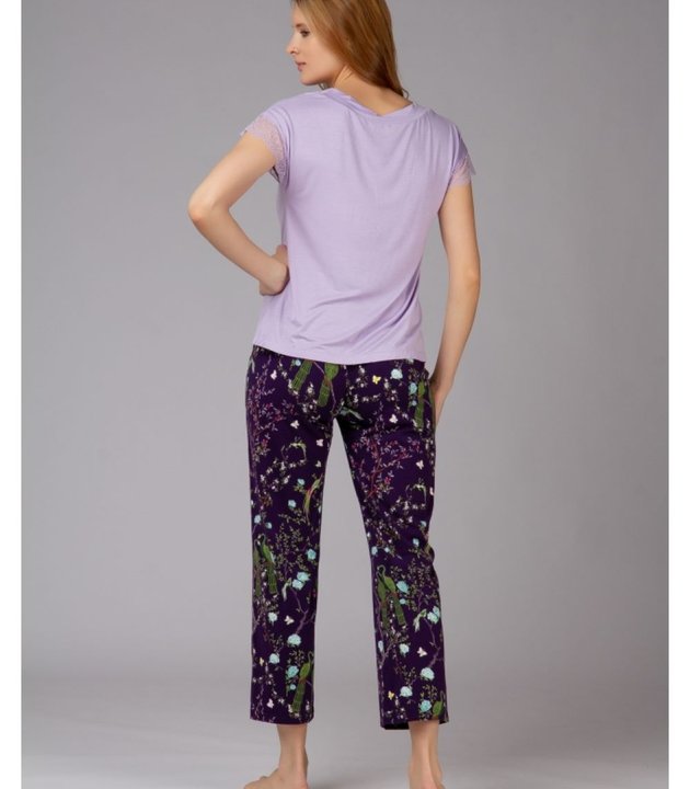 Пижама c цветочным принтом Indefini