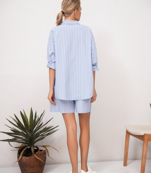 TQP4135 Женская пижама (Рубашка+Шорты)