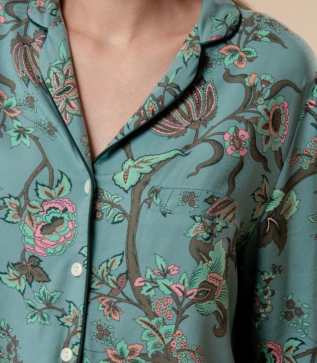 Пижама с цветочным принтом