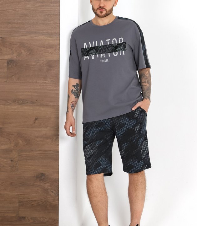 КОСТЮМ МУЖСКОЙ АВИАТОР-4 графитовый