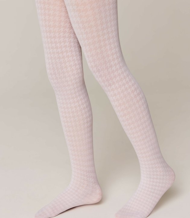 CHANEL Колготки с рисунком «гусиная лапка» (NERO, 116-122)