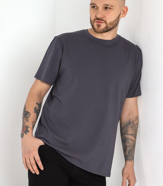 ФУФАЙКА (ФУТБОЛКА) МУЖСКАЯ КЛАБ-1У графитовый