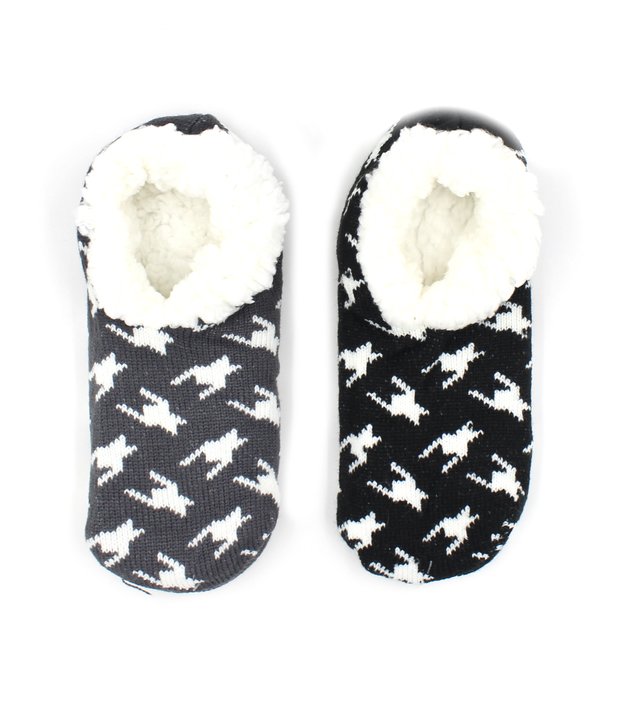 Нжумех38353 Носки женские укороч. "Hobby Line"/12/АВС с мехом внутри, "Гусиная лапка" (серый, 36-40)