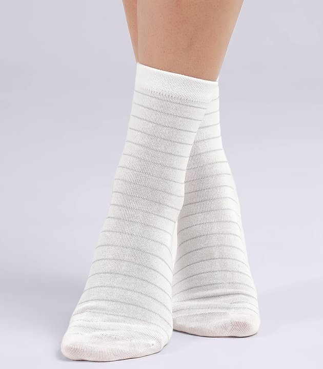 CLE Носки жен.Д299 люрекс хл+эл