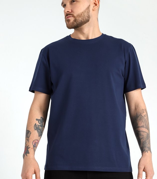 ФУФАЙКА (ФУТБОЛКА) МУЖСКАЯ КЛАБ-1У тёмно-синий