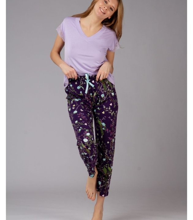 Пижама c цветочным принтом Indefini