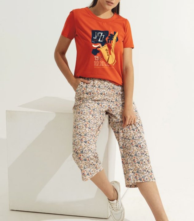 БРЮКИ ЖЕНСКИЕ (укороч.) арт. 4724W-53006.1F-031