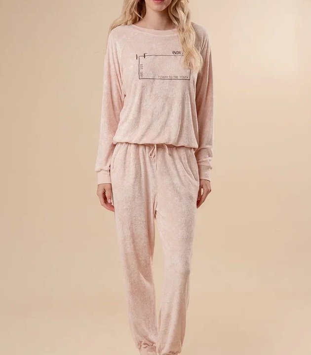 Пижама с манжетами-резинками